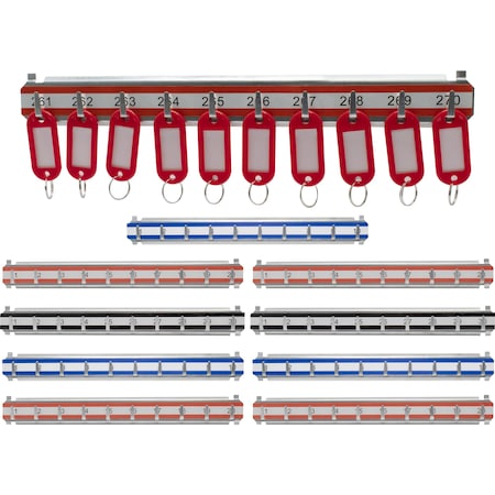 Barska Key Shelves with 201-300 Numbered Hooks, 10 shelves AF13686
